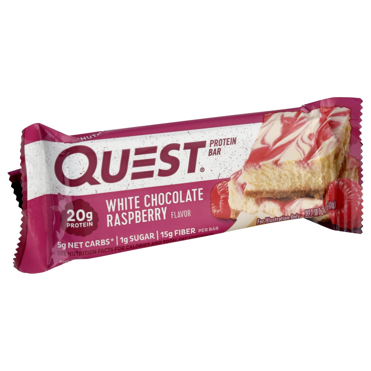 slide 2 of 9, Quest White Chocolate Raspberry Protein Bar, 2.12 oz