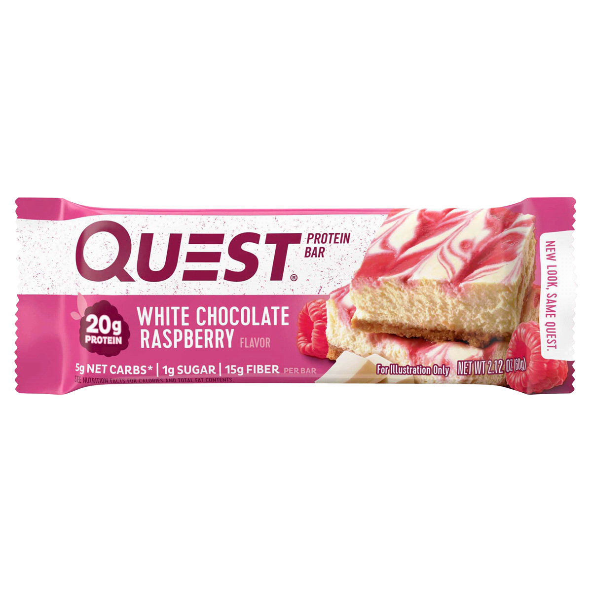 slide 1 of 3, Quest White Chocolate Raspberry Protein Bar, 2.12 oz