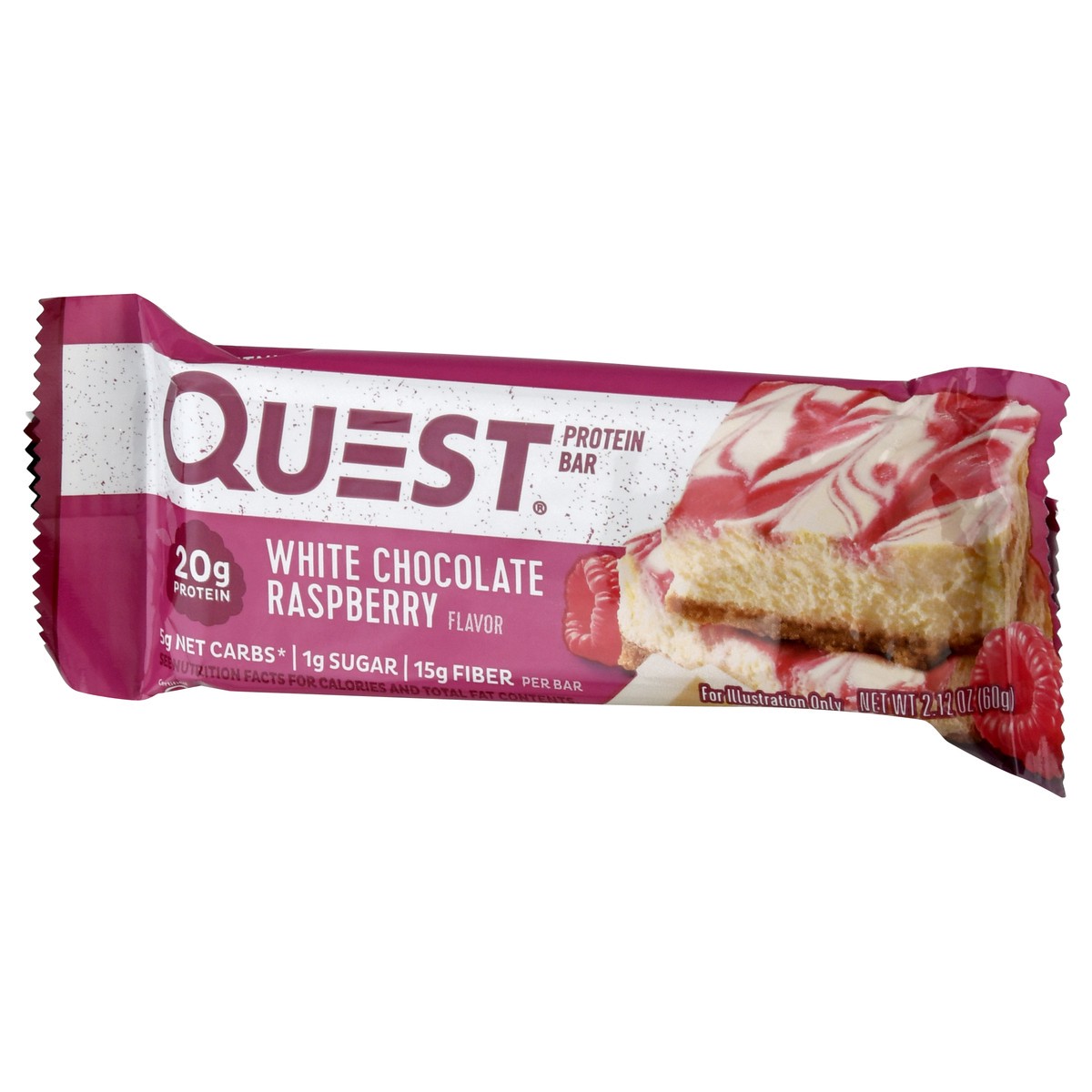 slide 3 of 9, Quest White Chocolate Raspberry Protein Bar, 2.12 oz