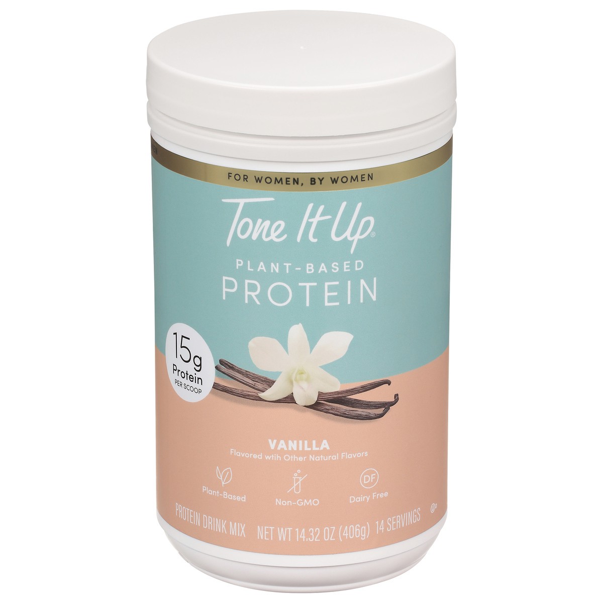 slide 1 of 13, Tone It Up Plant-Based Vanilla Protein Drink Mix 14.32 oz, 14.32 oz