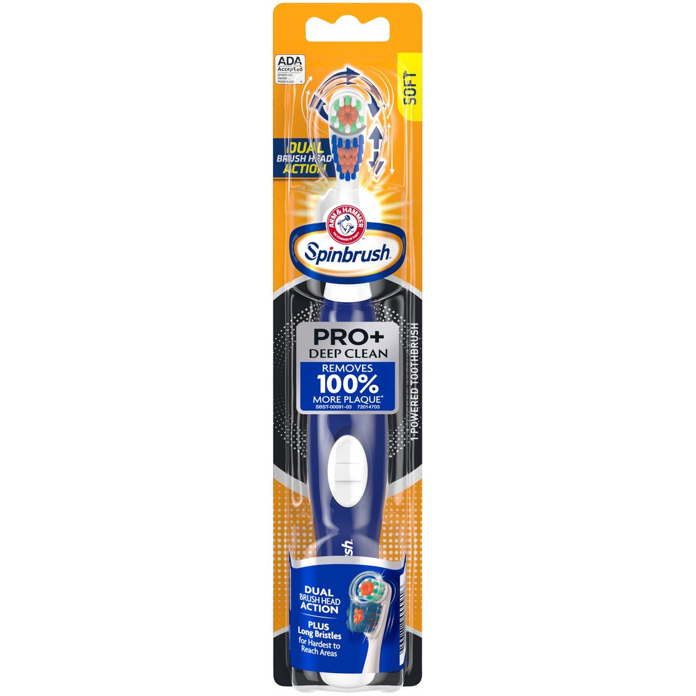 slide 2 of 5, Arm & Hammer Spinbrush Toothbrush Pro+ Deep Clean Soft - Each, 1 ct