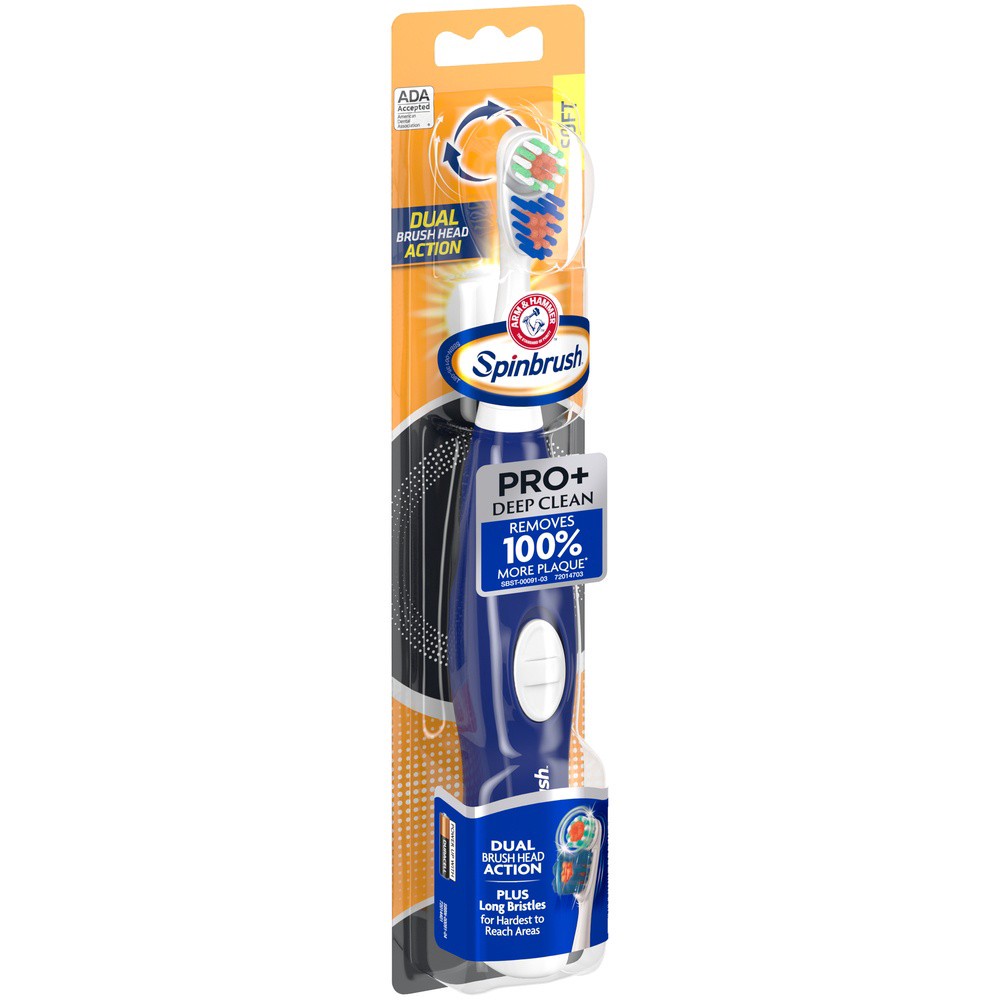 slide 3 of 5, Arm & Hammer Spinbrush Toothbrush Pro+ Deep Clean Soft - Each, 1 ct