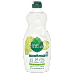 Seventh Generation Dish Soap Liquid Fresh Lime & Ginger Scent 19 oz