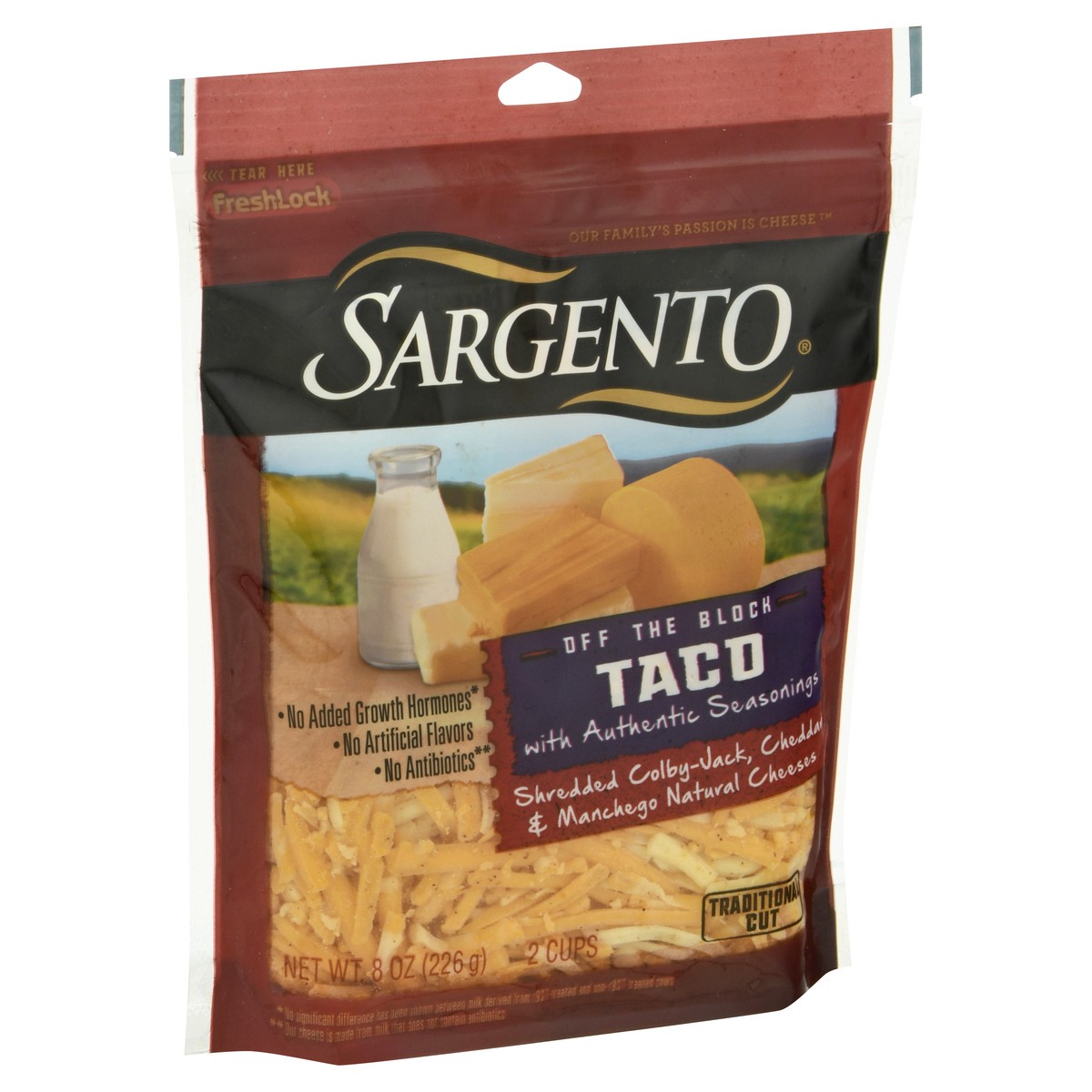 slide 2 of 10, Sargento Shredded Taco Natural Cheese with Authentic Seasonings, 8 oz, 8 oz