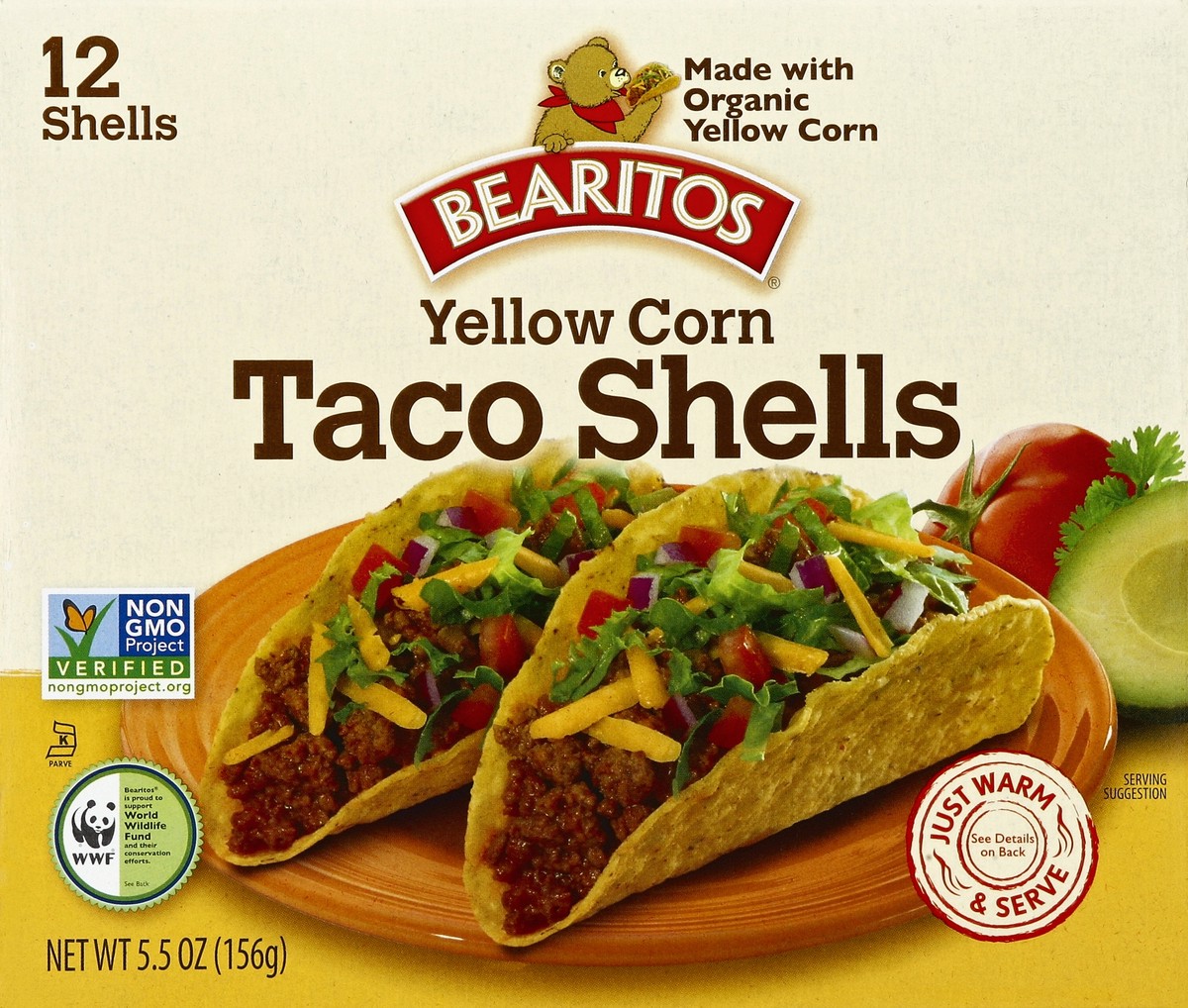 slide 6 of 6, Earth's Best Bearitos Yellow Corn Taco Shells, 12 ct; 5.5 oz