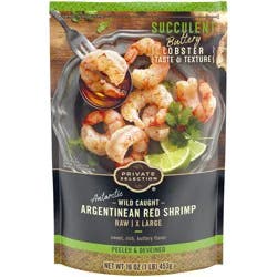 Private Selection Wild Caught Argentinean Red Raw X Large Peeled & Deveined Buttery Shrimp