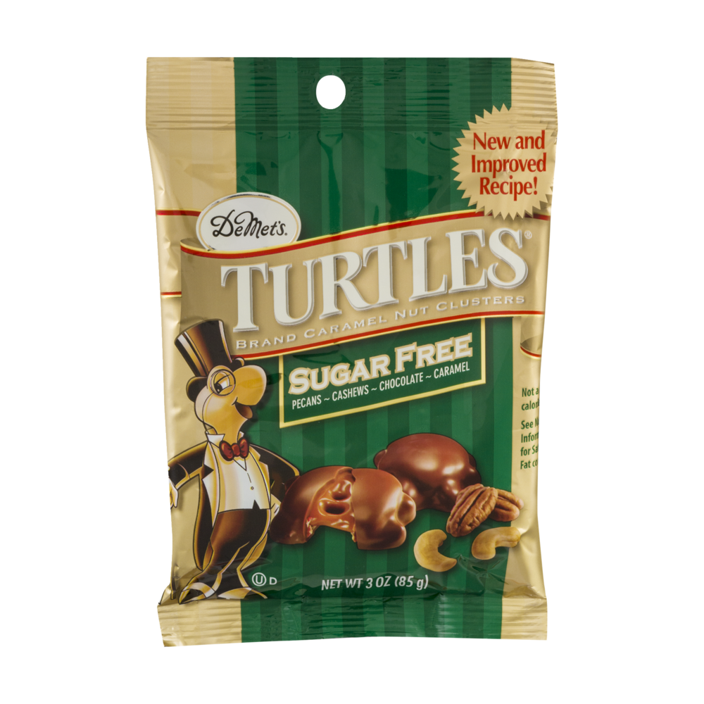 slide 1 of 1, DeMet's Sugar-Free Turtles, 1 ct