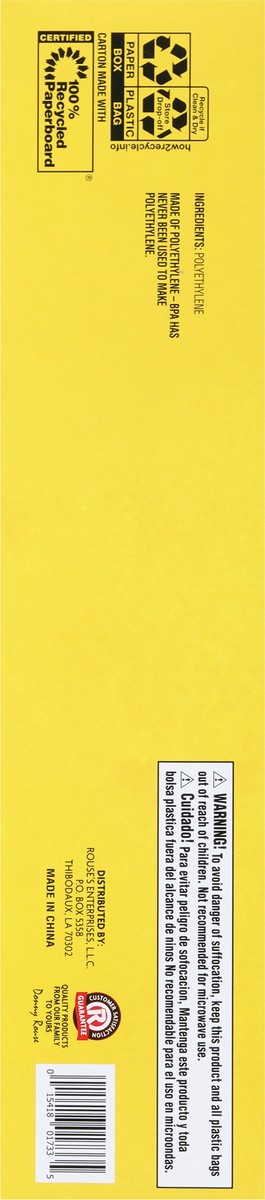 slide 7 of 9, Rouses Markets Gallon Slider Freezer Bags 28 ea, 28 ct