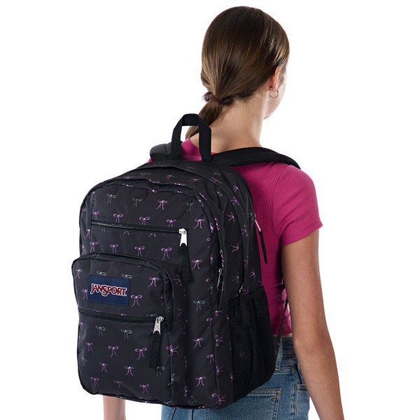 slide 6 of 8, Jansport Big Student Backpack With 15"" Laptop Pocket, 55% Recycled, Bad Bows, 1 ct