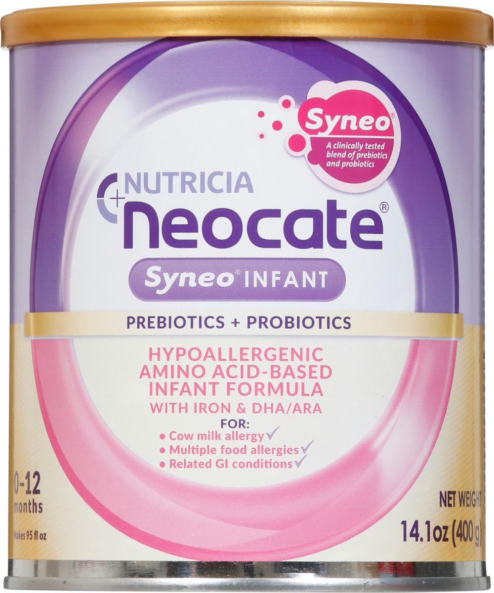 slide 8 of 14, Nutricia Neocate Nutricia Syneo Prebiotics + Probiotics Infant Formula, 14.1 oz