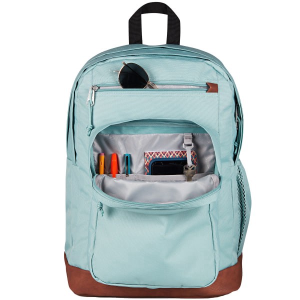 slide 2 of 8, Jansport Cool Student Backpack With 15"" Laptop Pocket, 55% Recycled, Faded Sage, 1 ct