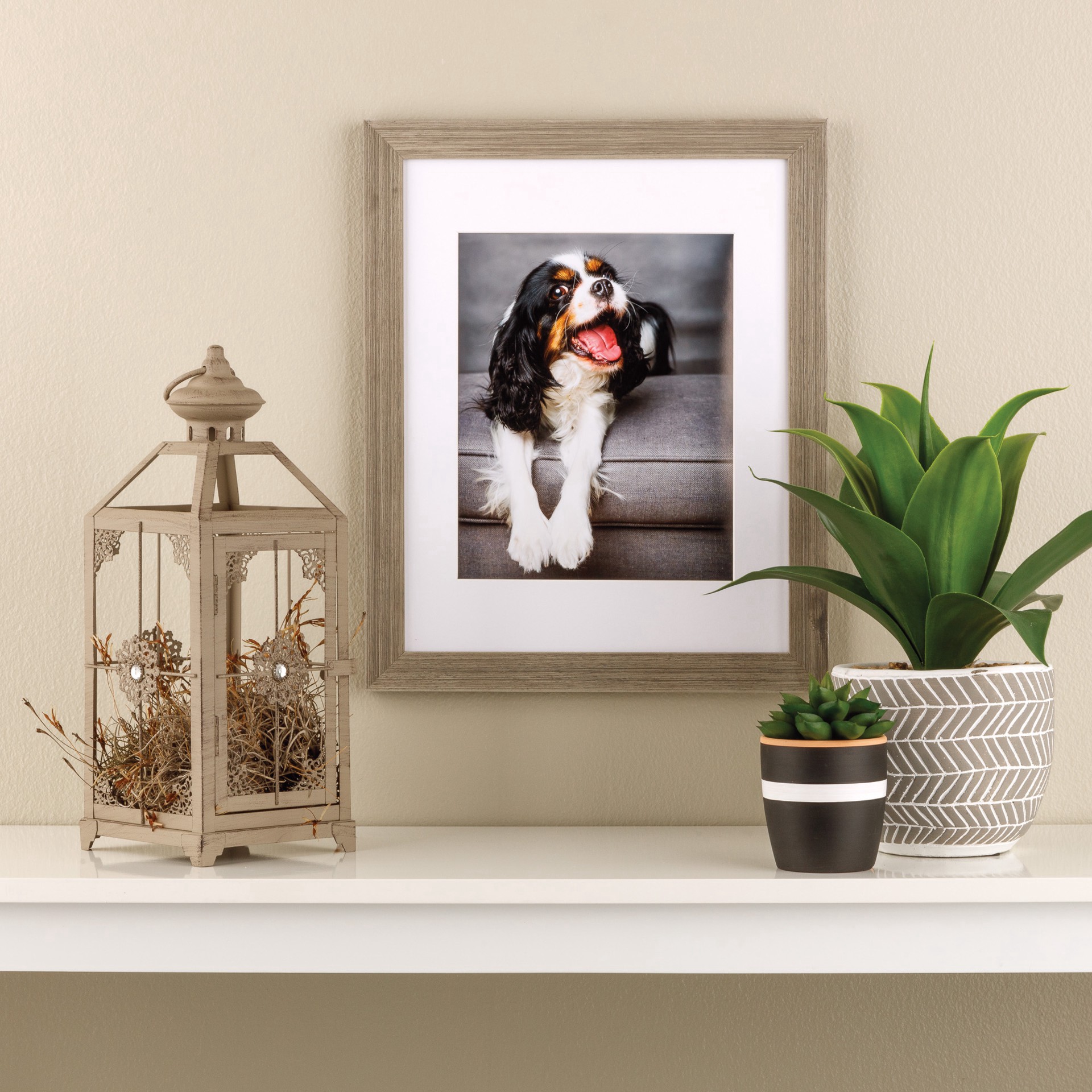 slide 4 of 5, Home 8" X 10" Gray Frame With Mat By Studio Decor, 8 in x 10 in