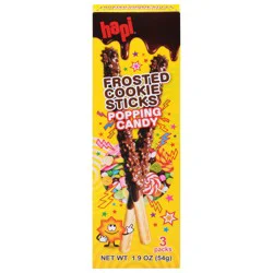 Hapi Frosted Popping Candy Cookies Sticks 3 ea