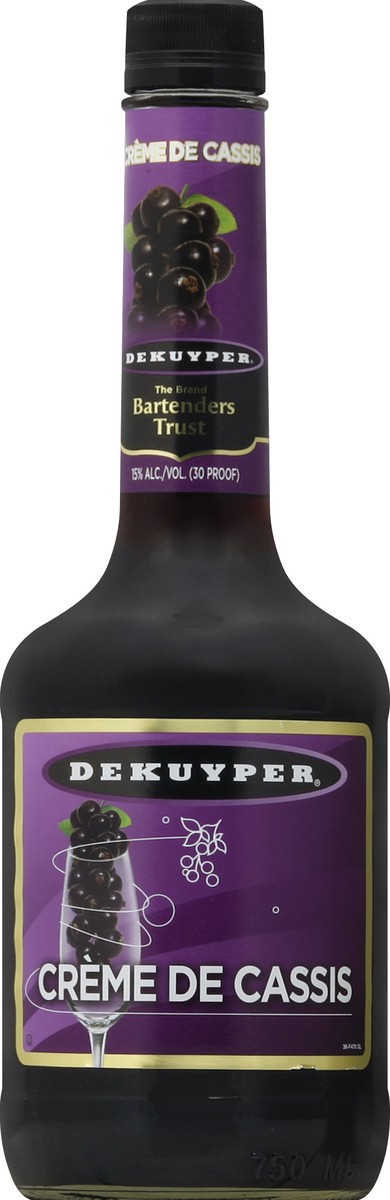 slide 2 of 2, DeKuyper Crème De Cassis Liqueur 750 ml, 750 ml