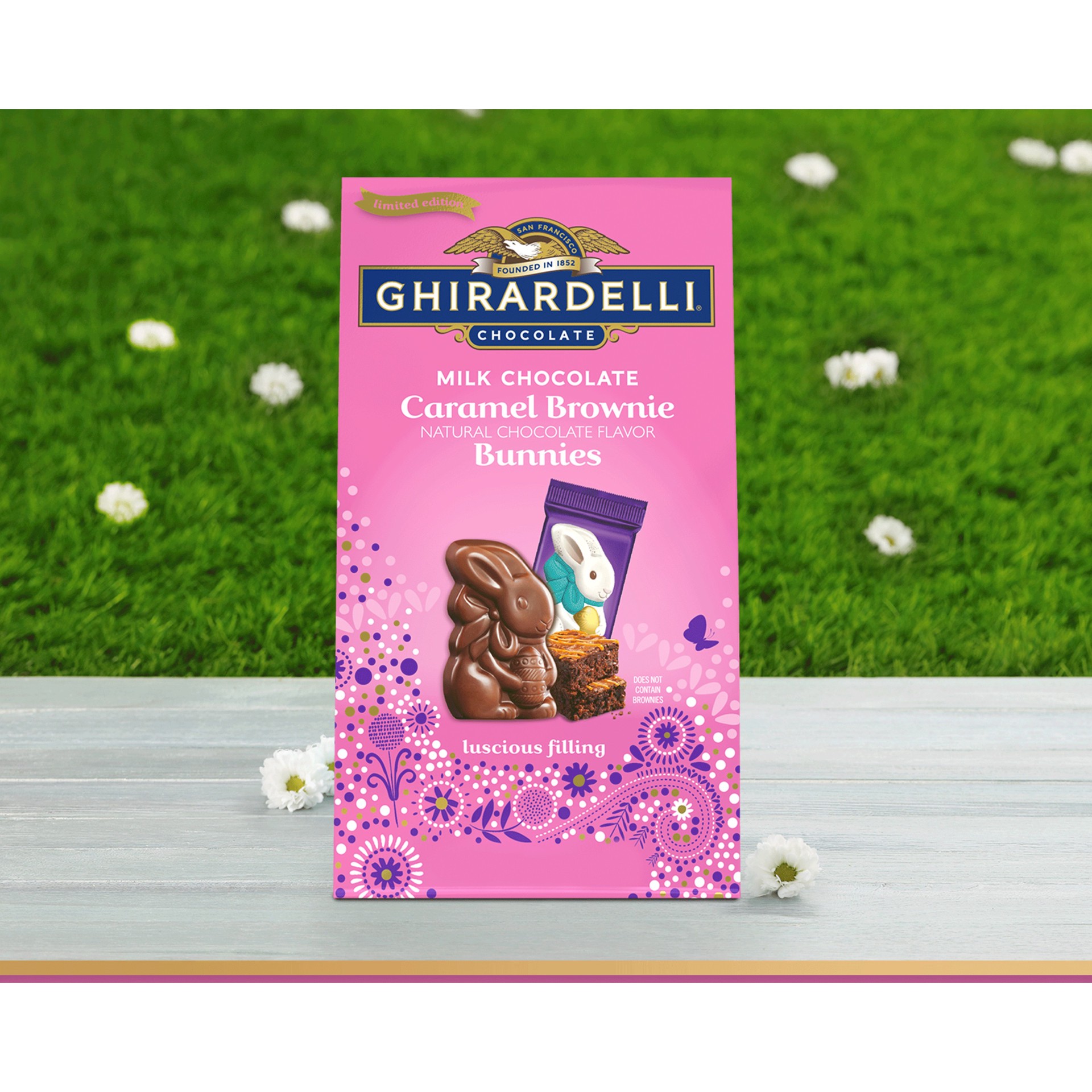 slide 3 of 3, Ghirardelli Ea Ghir Caramel Brownie Bunnies - 4.1 oz, 4.1 oz