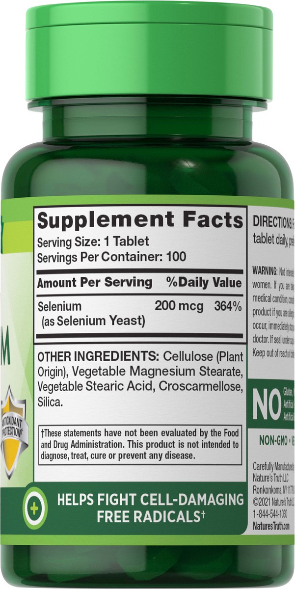 slide 2 of 5, Nature's Truth Selenium 200 mcg, 