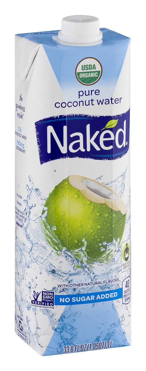 slide 2 of 8, Naked Juice Organic Coconut Water - 33.8 fl oz, 1 liter