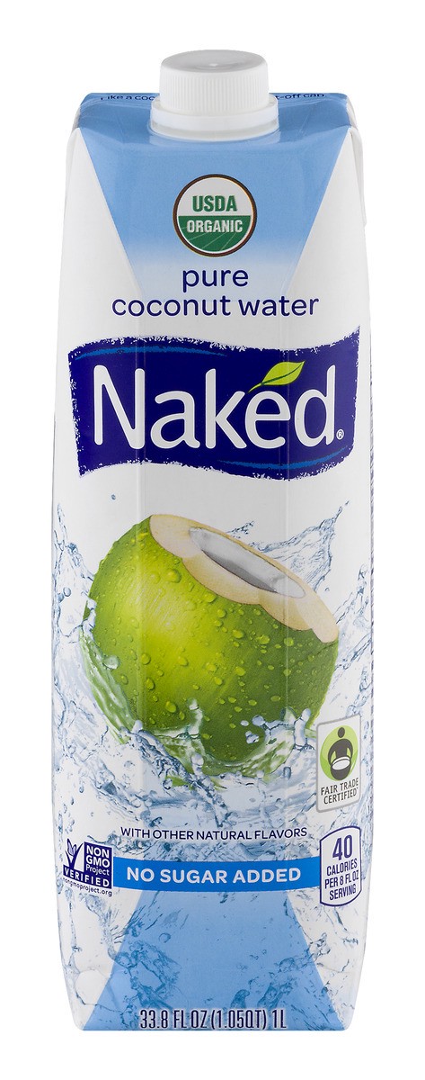 slide 1 of 8, Naked Juice Organic Coconut Water- 33.8 fl oz, 1 liter