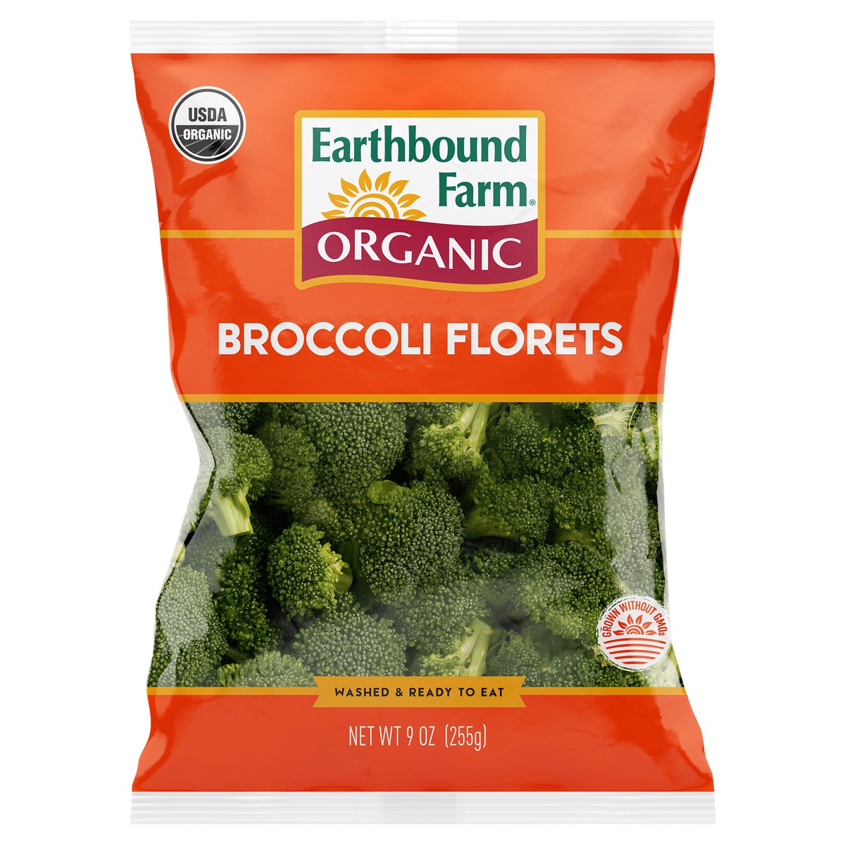 slide 1 of 3, Earthbound Farm Organic Broccoli Florets, 9 oz