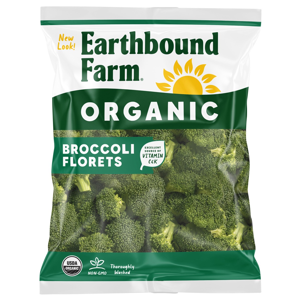 slide 1 of 3, Earthbound Farm Broccoli Florets, 9 oz