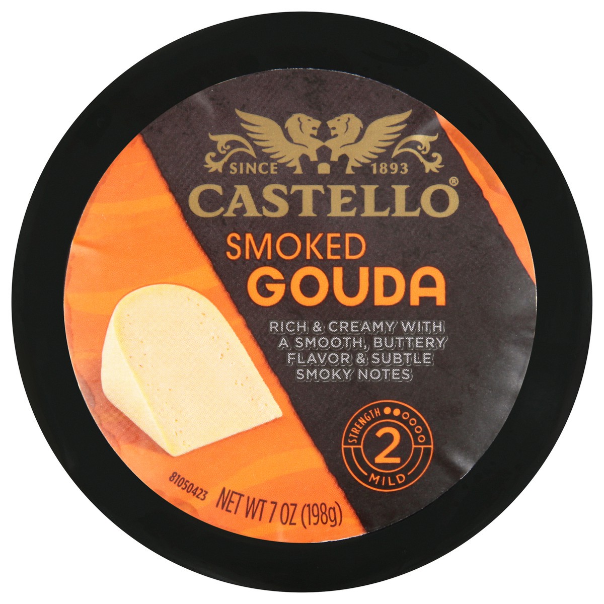 slide 10 of 12, Castello Smoked Gouda 7 oz Round, 7 oz