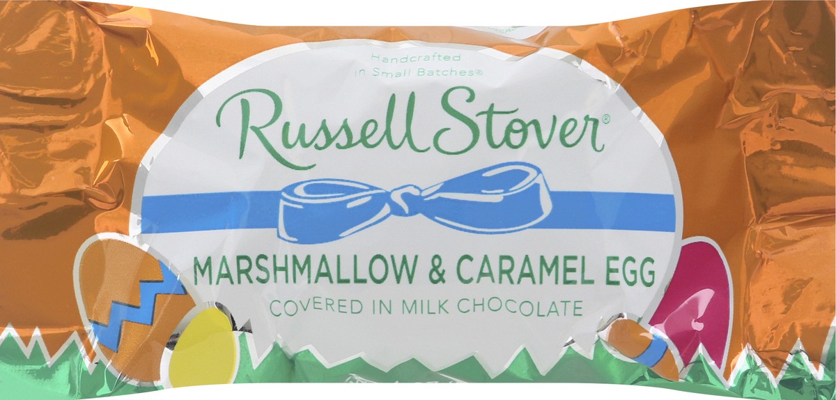 slide 7 of 8, Russell Stover Marshmallow Caramel E, 1 oz