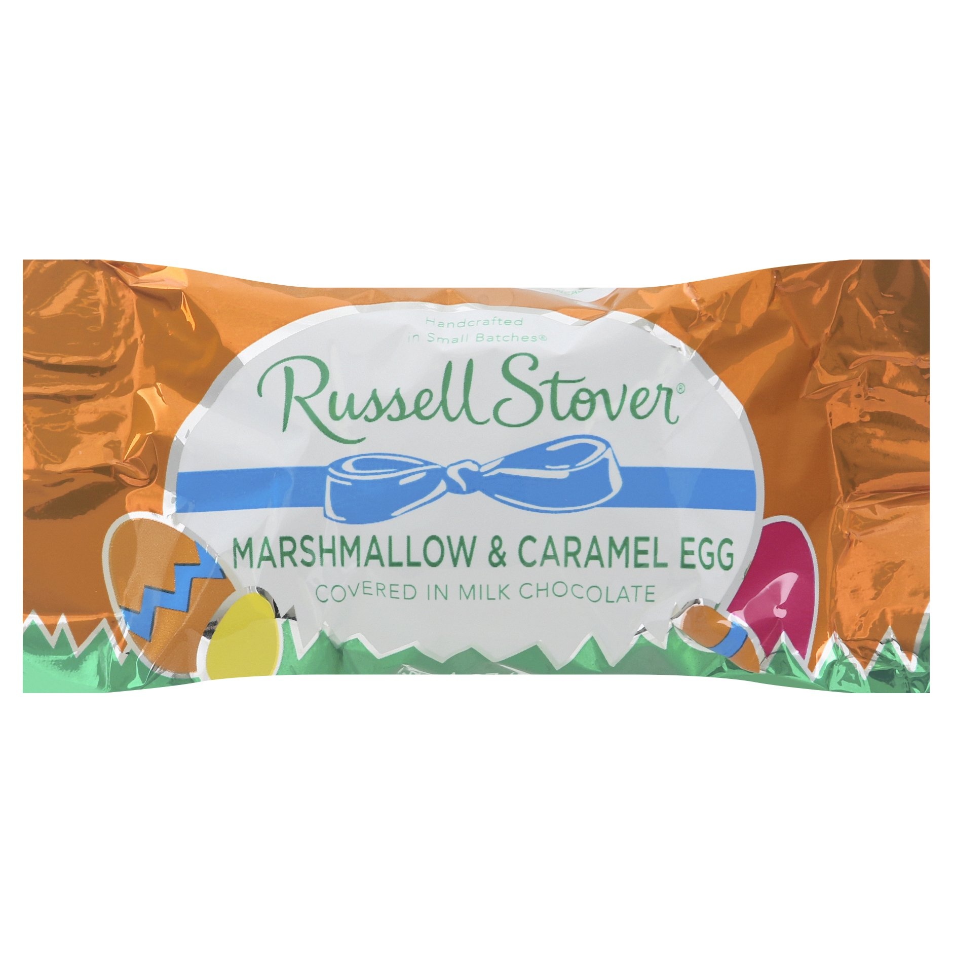 slide 1 of 1, Russell Stover Marshmallow & Caramel Egg in Milk Chocolate, 1 oz