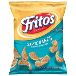 Fritos Corn Chips Classic Ranch Flavored 9 1/4 Oz