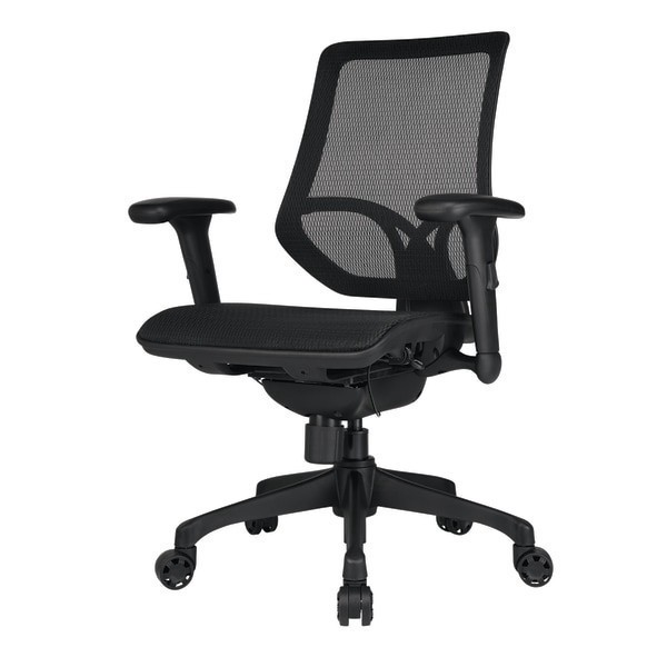 slide 2 of 8, WorkPro® 1000 Series Ergonomic Mesh/Mesh Mid-Back Task Office Chair, Black/Black, BIFMA Compliant, 1 ct