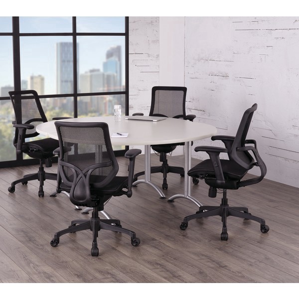 slide 8 of 8, WorkPro® 1000 Series Ergonomic Mesh/Mesh Mid-Back Task Office Chair, Black/Black, BIFMA Compliant, 1 ct