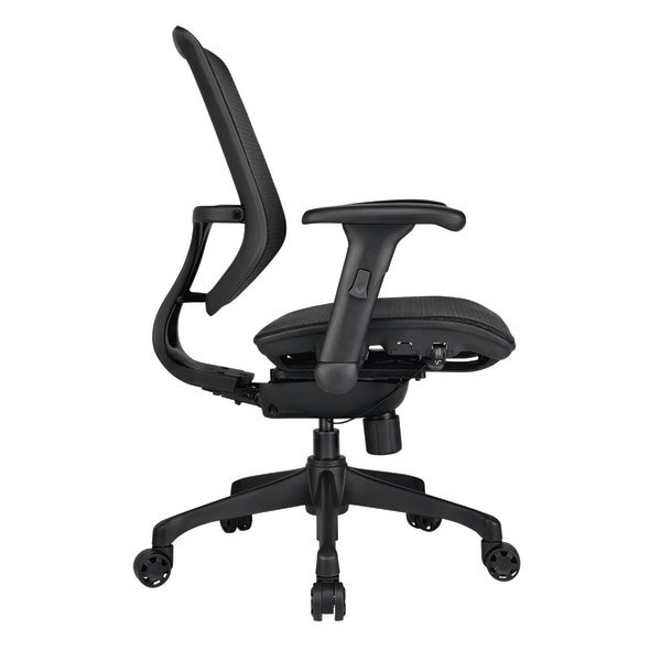 slide 7 of 8, WorkPro® 1000 Series Ergonomic Mesh/Mesh Mid-Back Task Office Chair, Black/Black, BIFMA Compliant, 1 ct