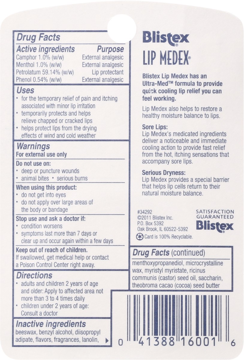 slide 5 of 9, Blistex Lip Medex Jar, 0.38 oz