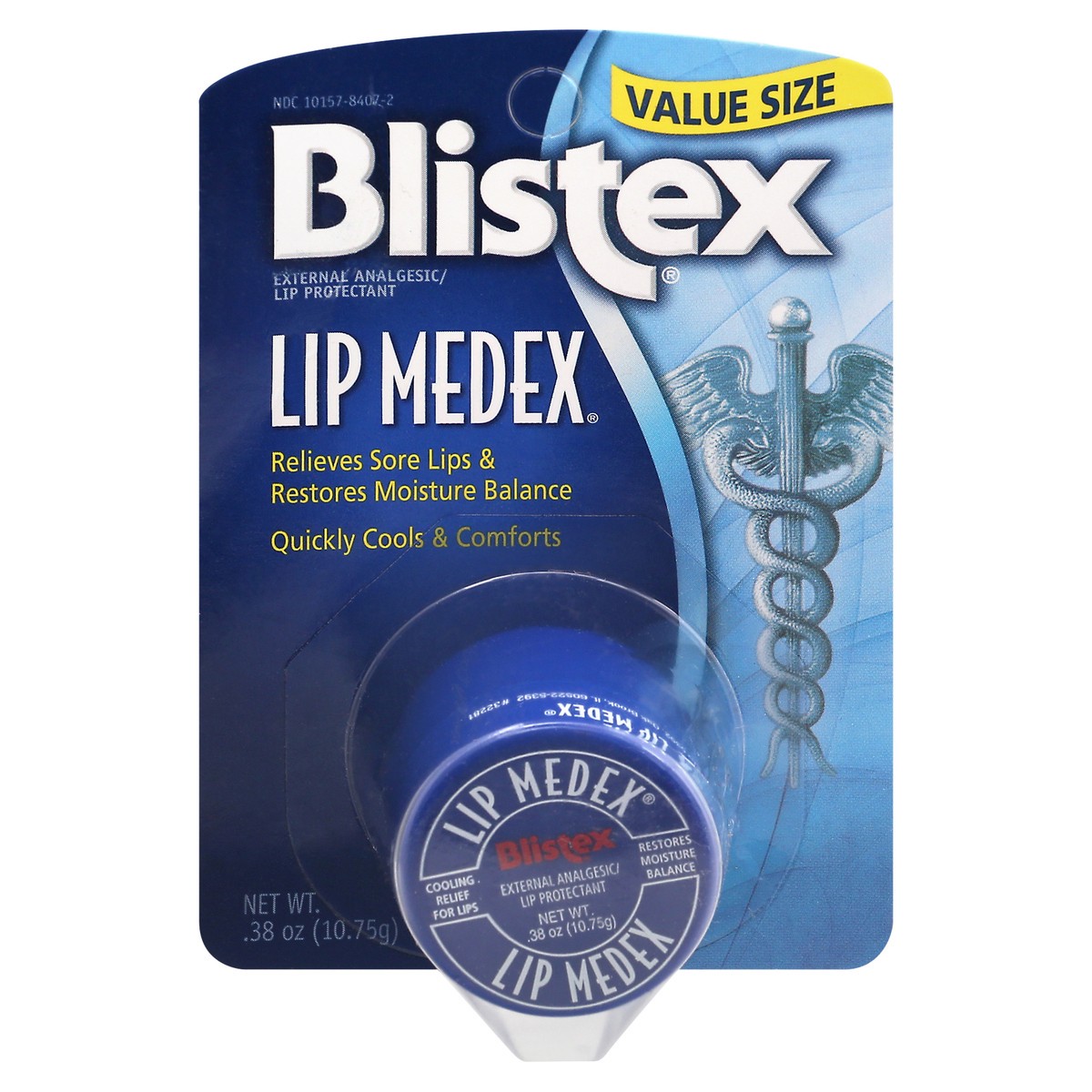 slide 1 of 9, Blistex Lip Medex Jar, 0.38 oz