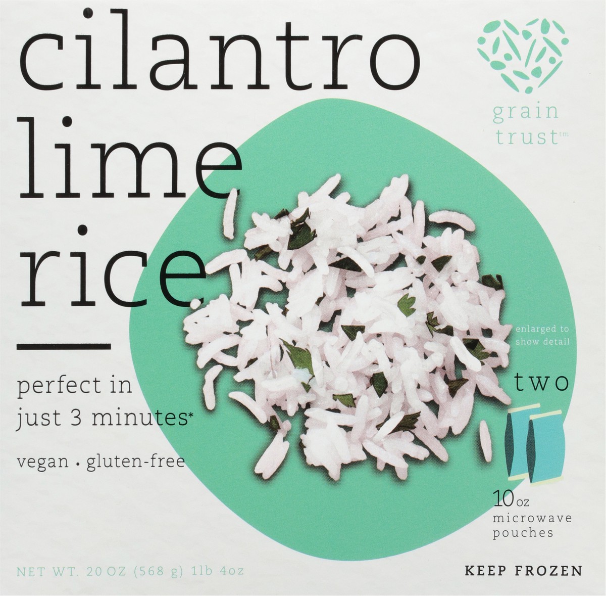 slide 11 of 13, Grain Trust Cilantro Lime Rice 2 - 10 oz Pouches, 