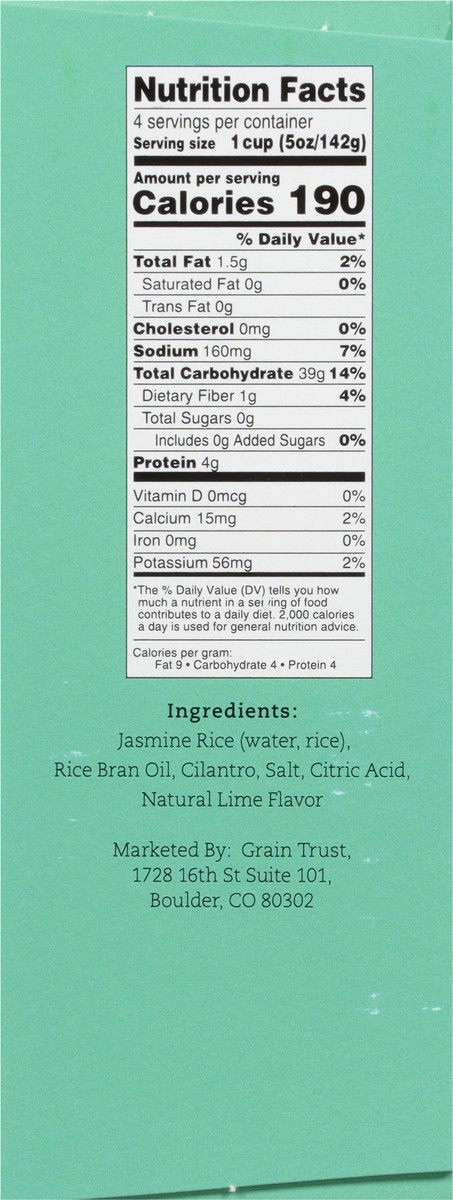 slide 7 of 13, Grain Trust Cilantro Lime Rice 2 - 10 oz Pouches, 