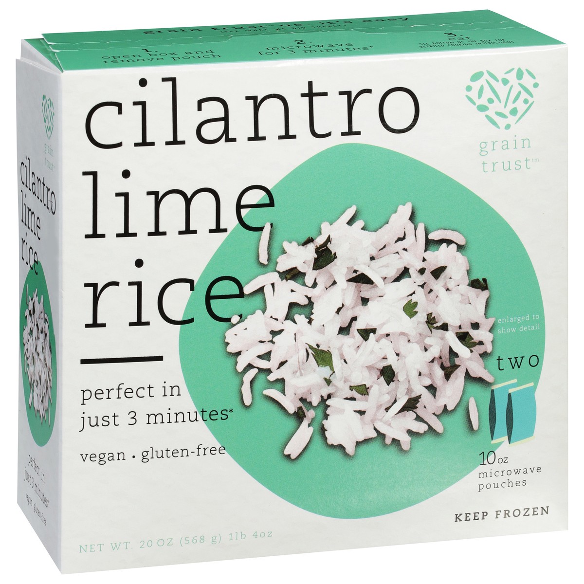 slide 4 of 13, Grain Trust Cilantro Lime Rice 2 - 10 oz Pouches, 