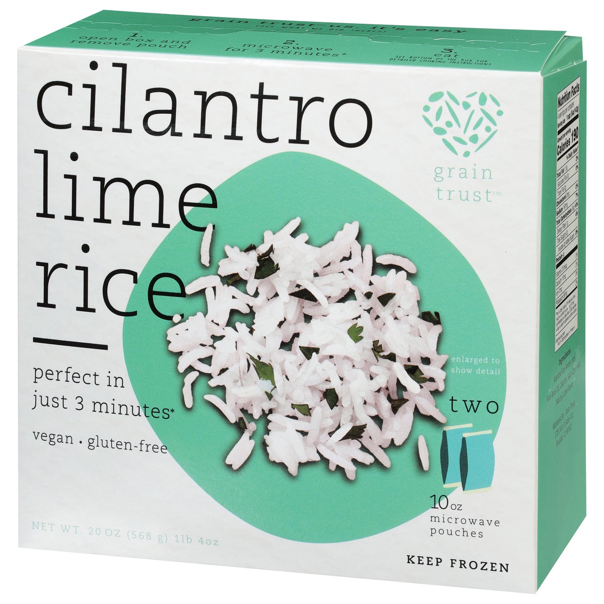 slide 5 of 13, Grain Trust Cilantro Lime Rice 2 - 10 oz Pouches, 