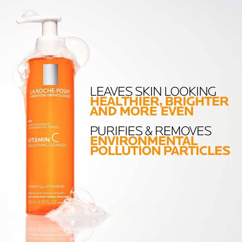 slide 10 of 10, LA ROCHE - POSAY Vit. C Foaming Cleanser, 6.76 oz