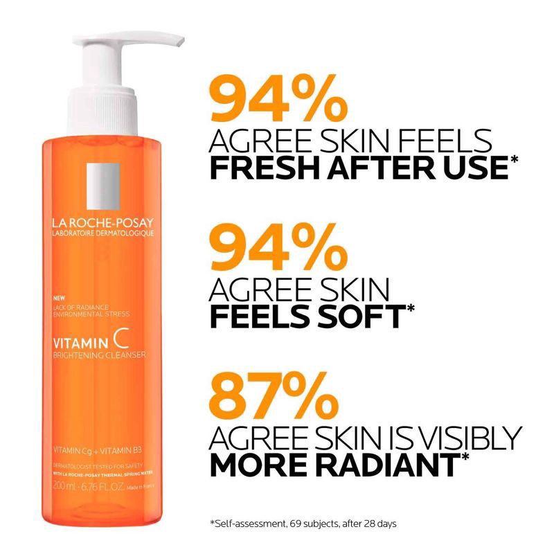 slide 2 of 10, LA ROCHE - POSAY Vit. C Foaming Cleanser, 6.76 oz