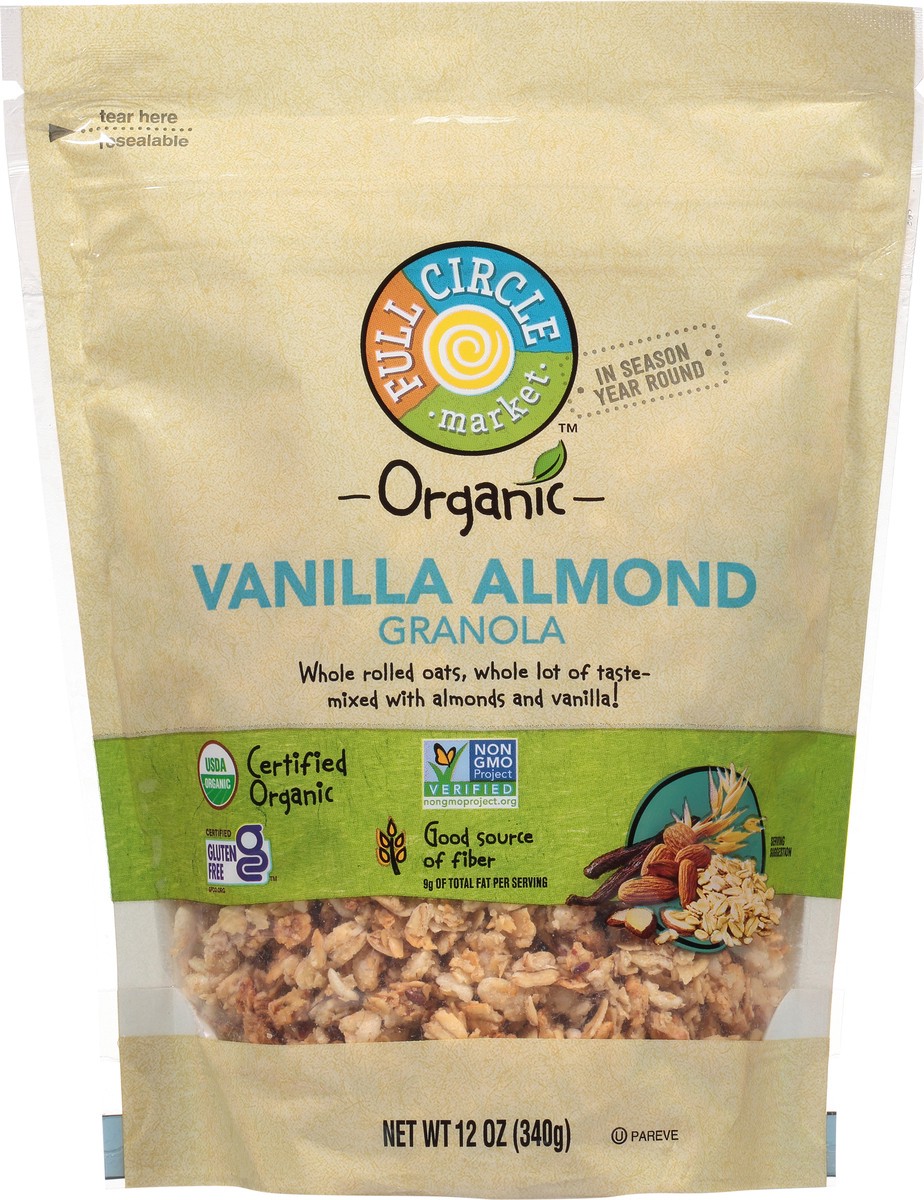 slide 1 of 1, Full Circle Market Organic Vanilla Almond Granola 12 oz, 12 oz