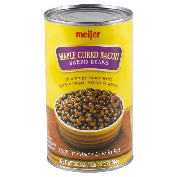 slide 1 of 4, Meijer Maple Cured Baked Beans, 28 oz
