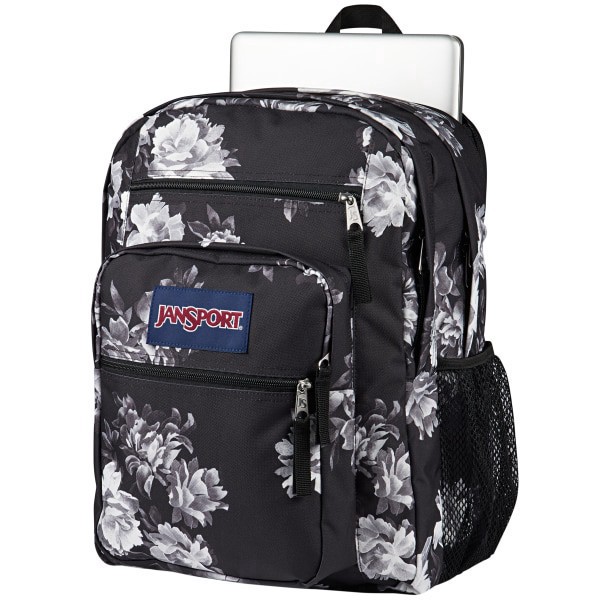 slide 8 of 8, Jansport Big Student Backpack With 15"" Laptop Pocket, 55% Recycled, Magnolia Mirage, 1 ct