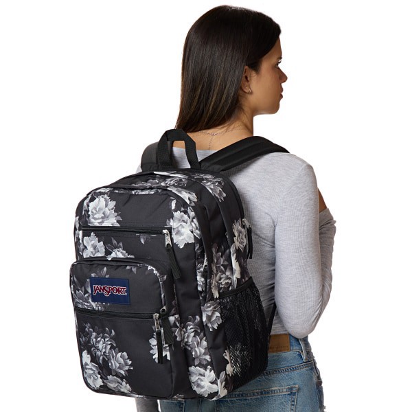 slide 3 of 8, Jansport Big Student Backpack With 15"" Laptop Pocket, 55% Recycled, Magnolia Mirage, 1 ct