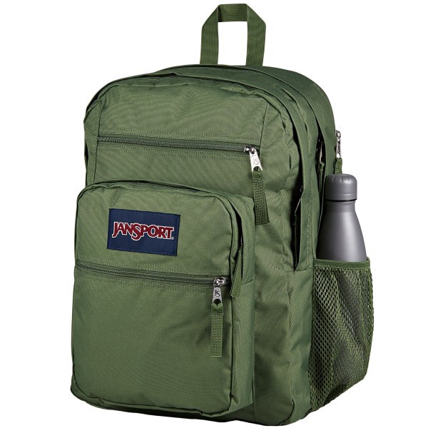 slide 4 of 8, JanSport Big Student Backpack With 15"" Laptop Pocket, 55% Recycled, Cargo Green, 1 ct