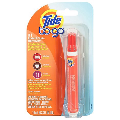 slide 1 of 1, Tide To Go Stain Remover Instant - 0.33 Fl. Oz., 1 ct