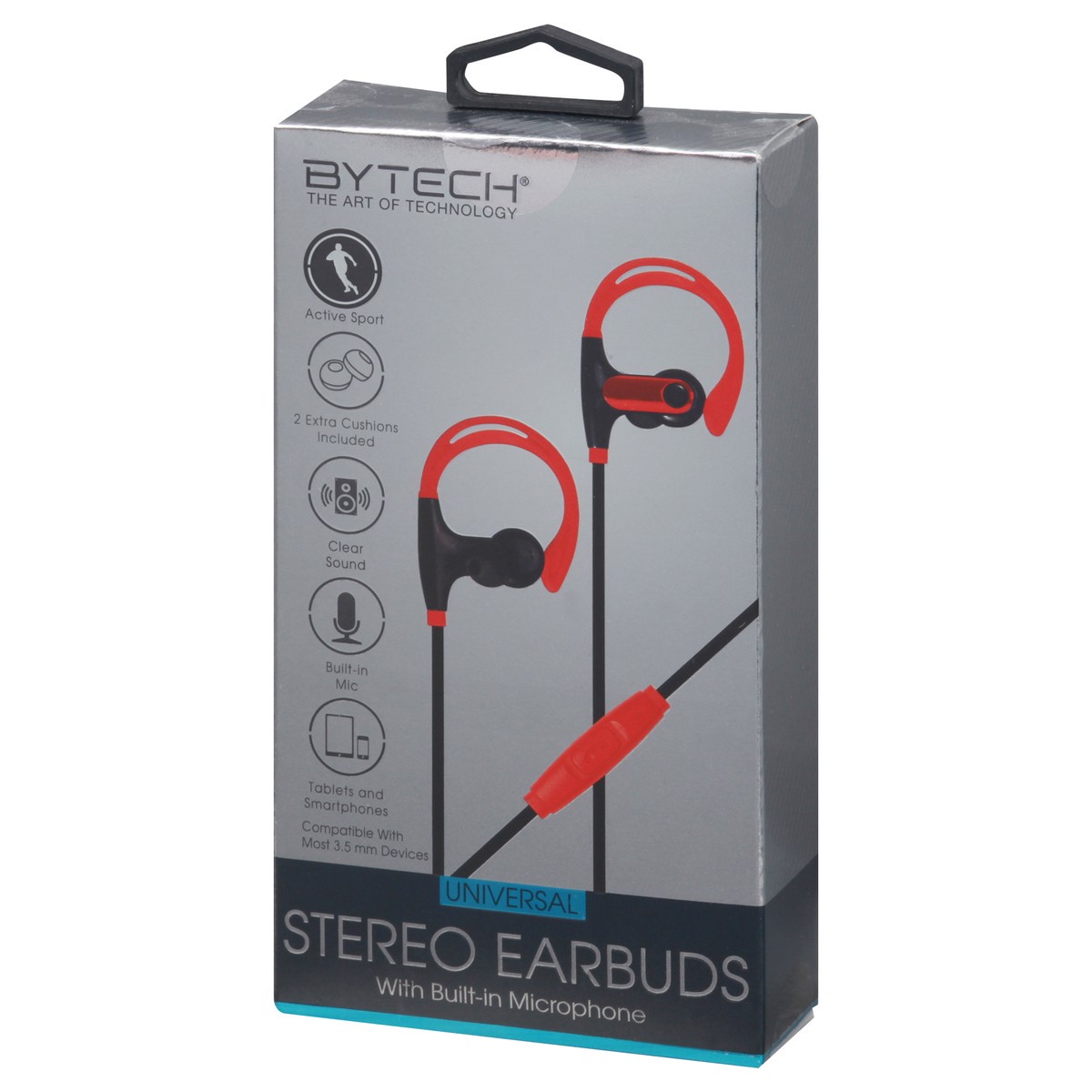 slide 7 of 12, Bytech Microphone Stereo Earbuds 1 ea, 1 ea