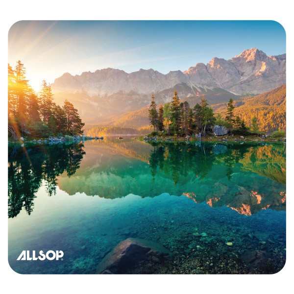 slide 1 of 1, Allsop Naturesmart Mouse Pad, 8"" X 8-3/4"", Eibsee Lake, 32623, 1 ct