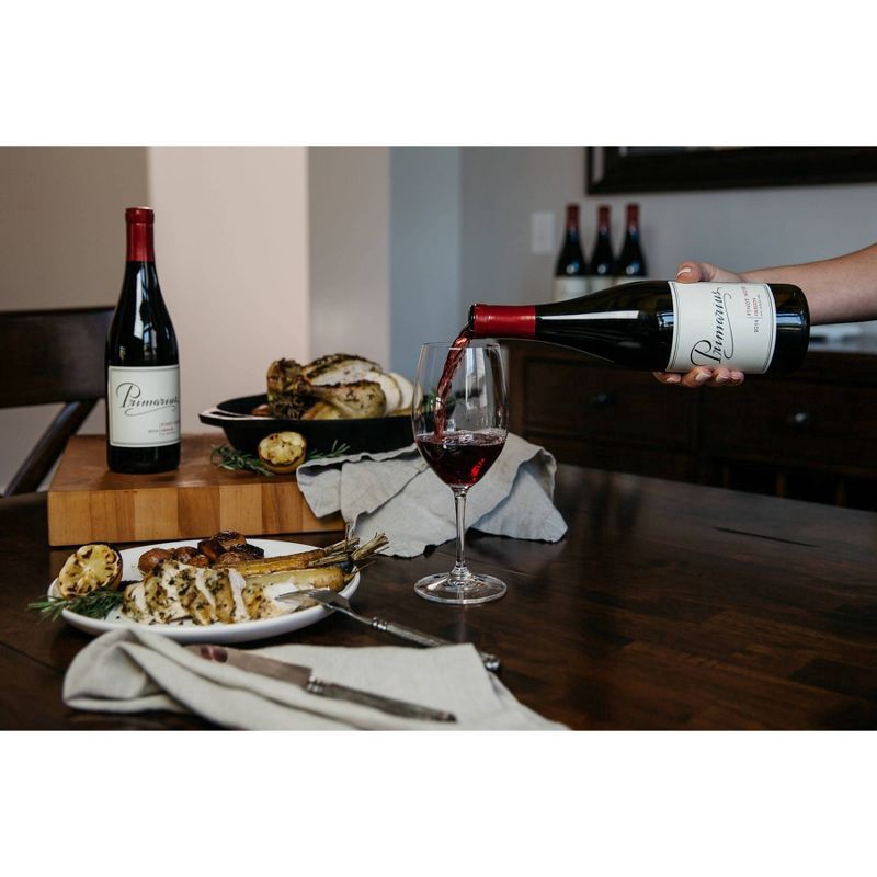 slide 5 of 5, Primarius Pinot Noir Red Wine Bottle, 750 ml