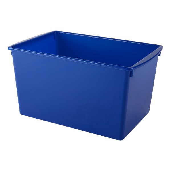 slide 2 of 5, Office Depot Brand Medium Storage Bin, 7-1/2"H X 14-1/8"W X 9-1/4"D, Assorted Colors, 1 ct