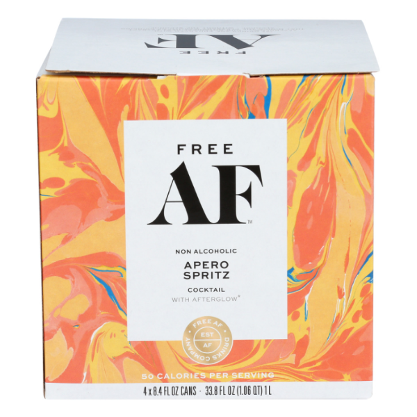 slide 1 of 1, Free AF Non-Alcoholic Apero Spritz - 4pk/8.4 fl oz Cans, 4 ct; 8.4 fl oz